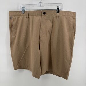 Berkley Jensen Mens Hybrid Shorts Size 42‎ Bleached Sand 4 Way Stretch Quick Dry